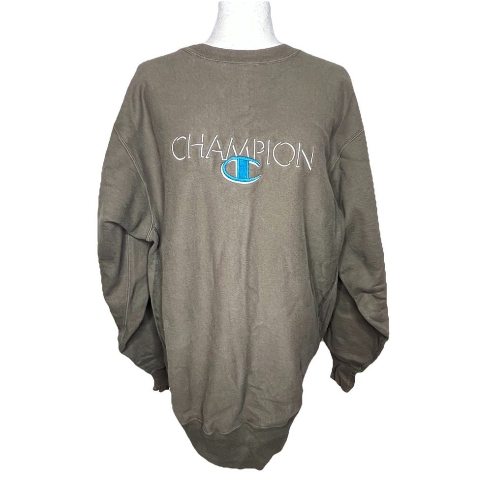 Champion Reverse Weave Sweatshirt Mens XXL Embroidered Logo Gorpcore Streetwear